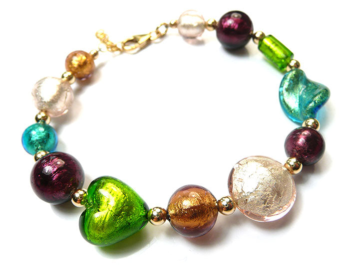 Murano glass with gold!