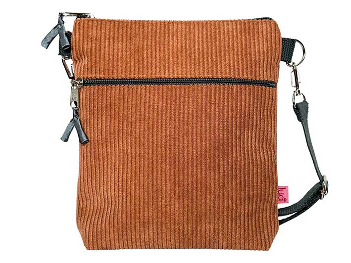 Cross Body Purse - Camel Corduroy