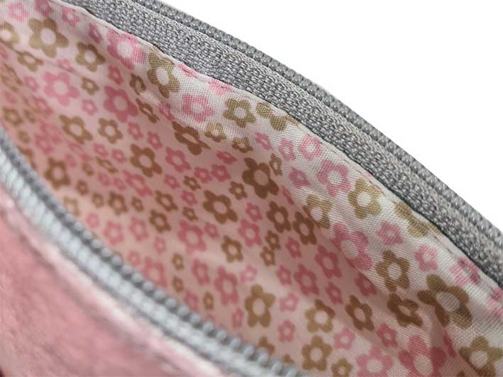 Purse - Velvet Pale Pink Medium