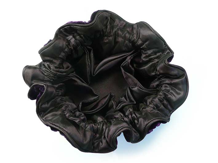 Velvet Jewellery Pouch - Dark Purple