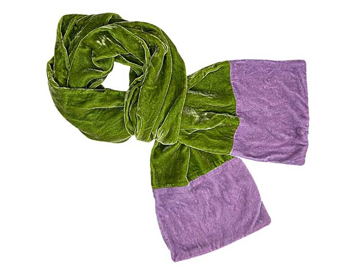 Silk velvet scarf sale