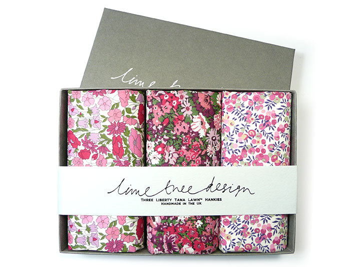 Liberty Handkerchiefs - Tickled Pink