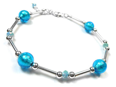 Murano Glass Bracelet - Turquoise