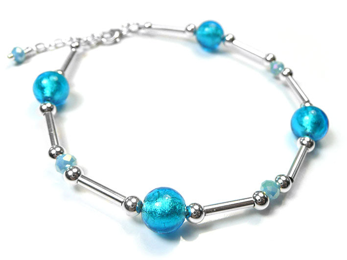 Murano Glass Bracelet - Turquoise