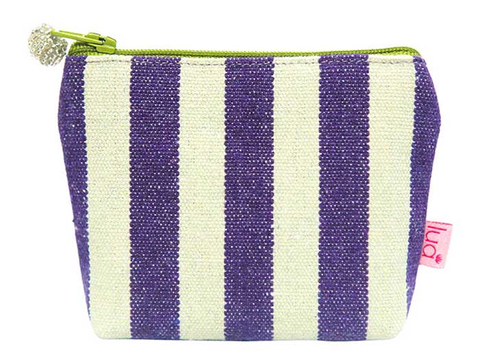 Purse - Seaside Stripes Purple