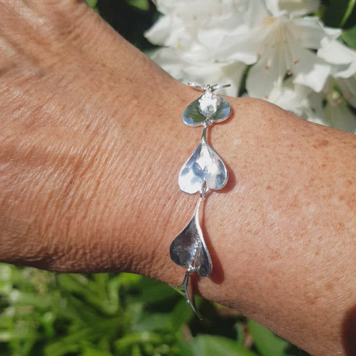 Silver Bracelet - Organic Heart