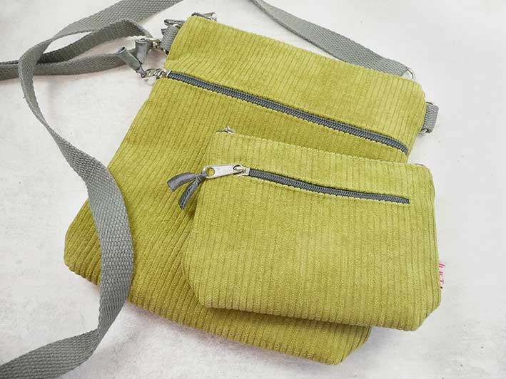 Cross Body Bag - Citrus Corduroy