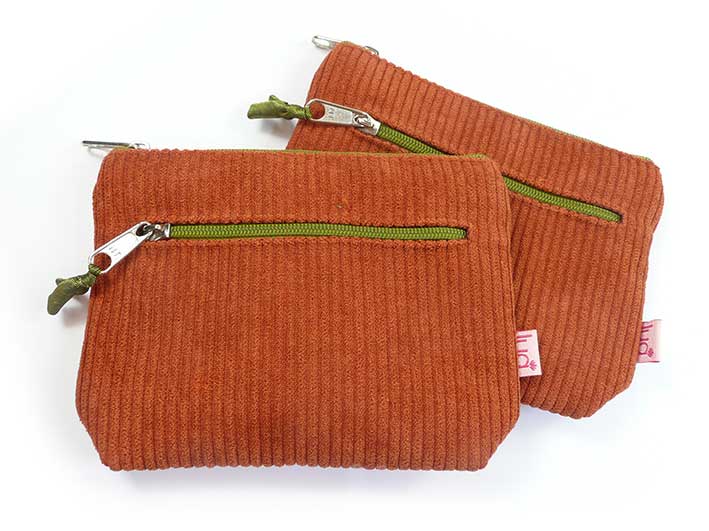 Cord Purse - Dark Orange