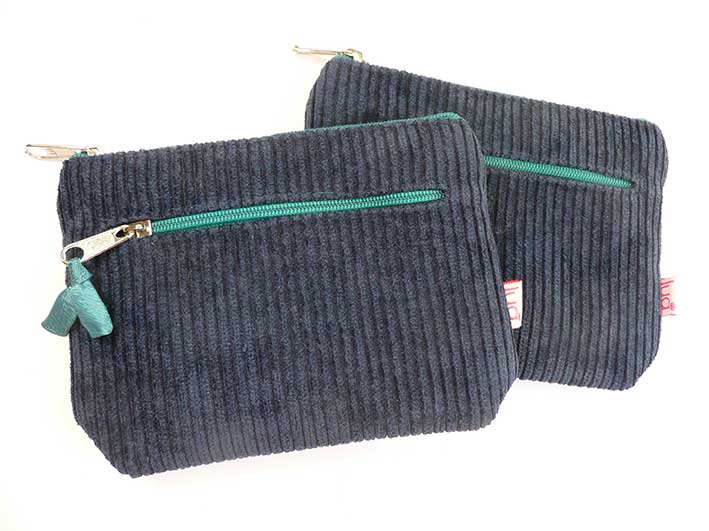 Cord Purse - Navy