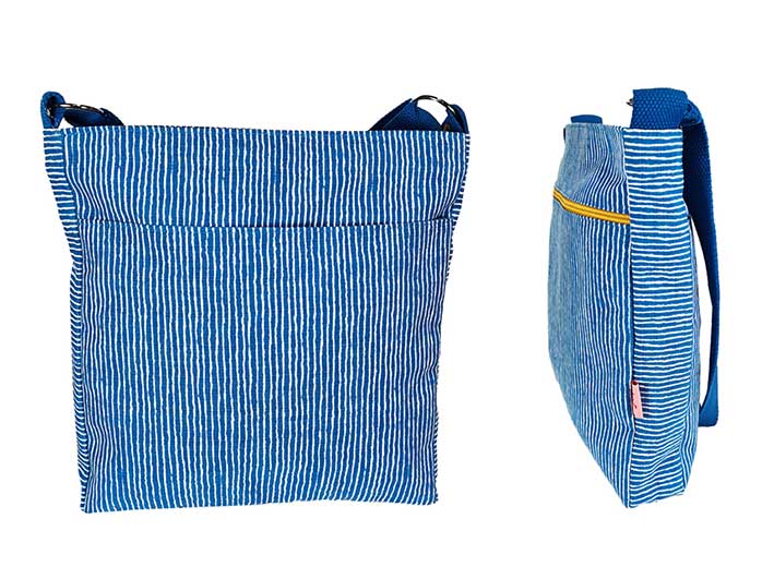 Messenger Bag - Blue Stripe