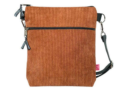Cross Body Purse - Camel Corduroy