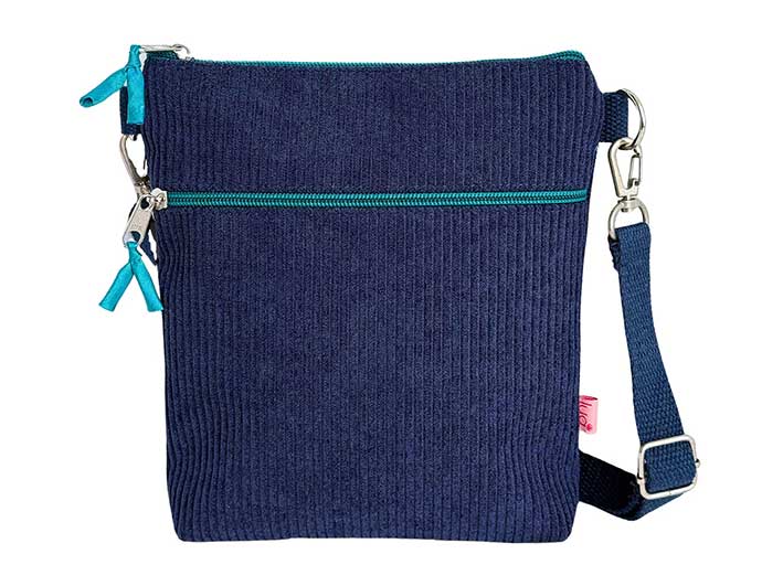 Cross Body Bag - Navy Corduroy
