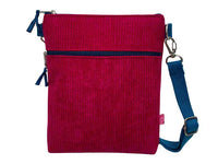 Cross Body Bag - Red Corduroy