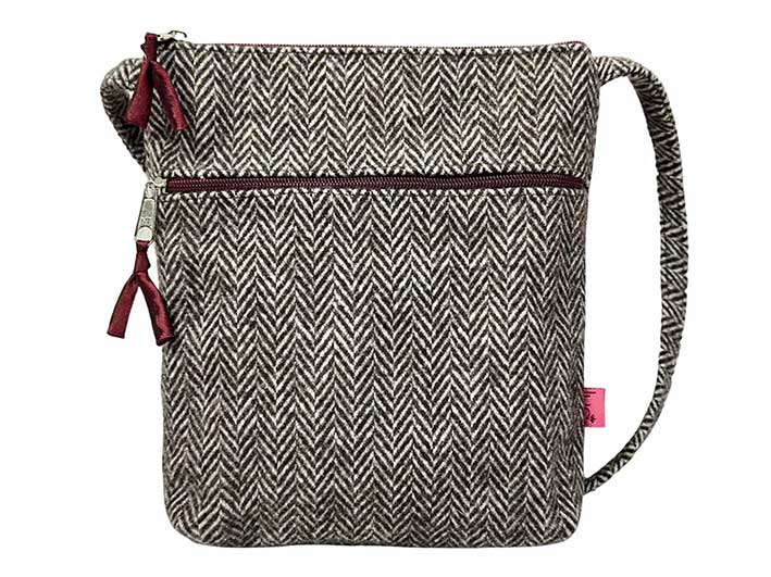 Cross Body Purse - Oak Herringbone