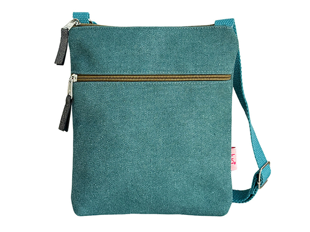 Cross Body Bag - Teal Canvas
