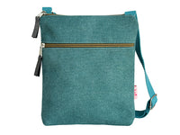 Cross Body Bag - Teal Canvas