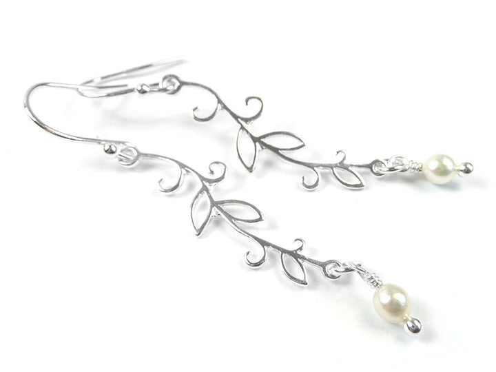Freshwater Pearl Earrings - Vine