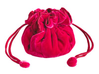 Velvet Jewellery Pouch - Hot Pink