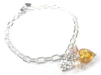 Murano Glass Amore Bracelet - Pink Gold