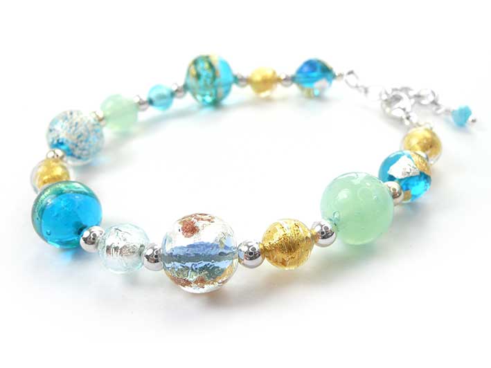 Murano Glass Bracelet - Shoreline