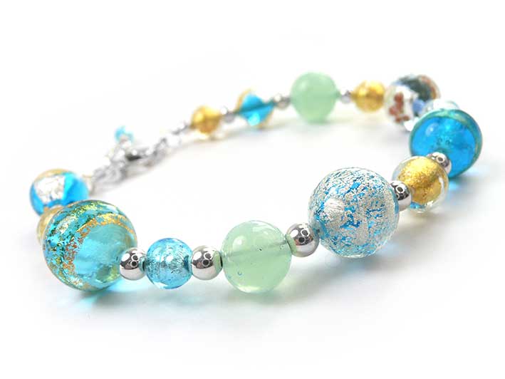 Murano Glass Bracelet - Shoreline
