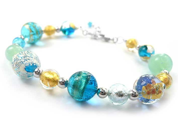 Murano Glass Bracelet - Shoreline