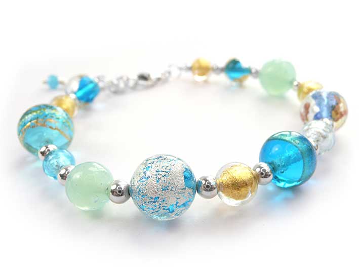 Murano Glass Bracelet - Shoreline