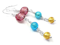 Murano Glass Earrings - Candy Colours