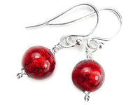 Murano Glass Earrings - Rubino Small