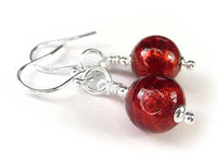 Murano Glass Earrings - Rubino Medium