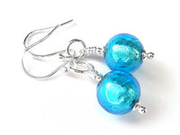 Murano Glass Earrings - Turquoise