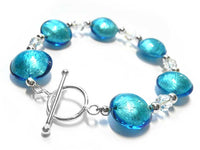 Murano Glass Bracelet -Turquoise