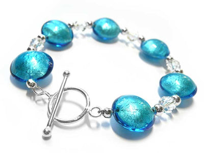 Murano Glass Bracelet -Turquoise