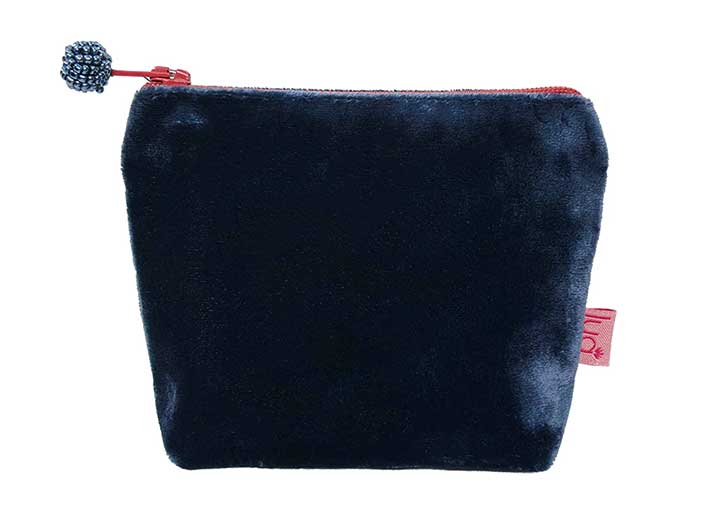 Velvet Purse - Navy Small