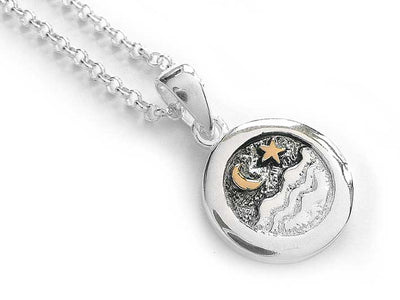 Silver Pendant - Night Sky