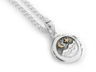 Silver Pendant - Night Sky