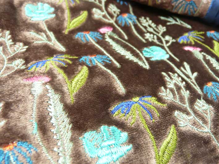 Velvet Purse - Meadow Medium