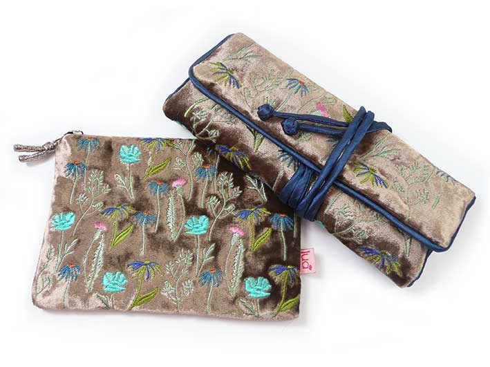 Velvet Purse - Meadow Medium