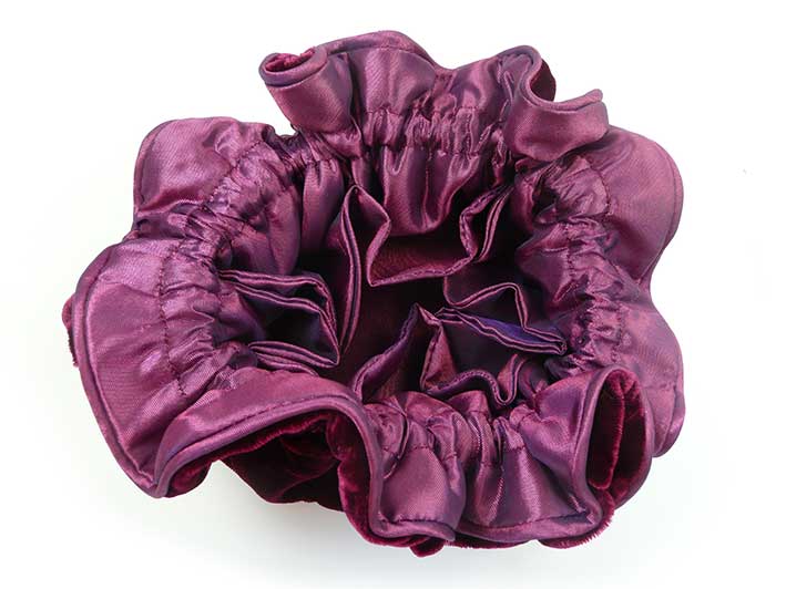 Velvet Jewellery Pouch - Burgundy