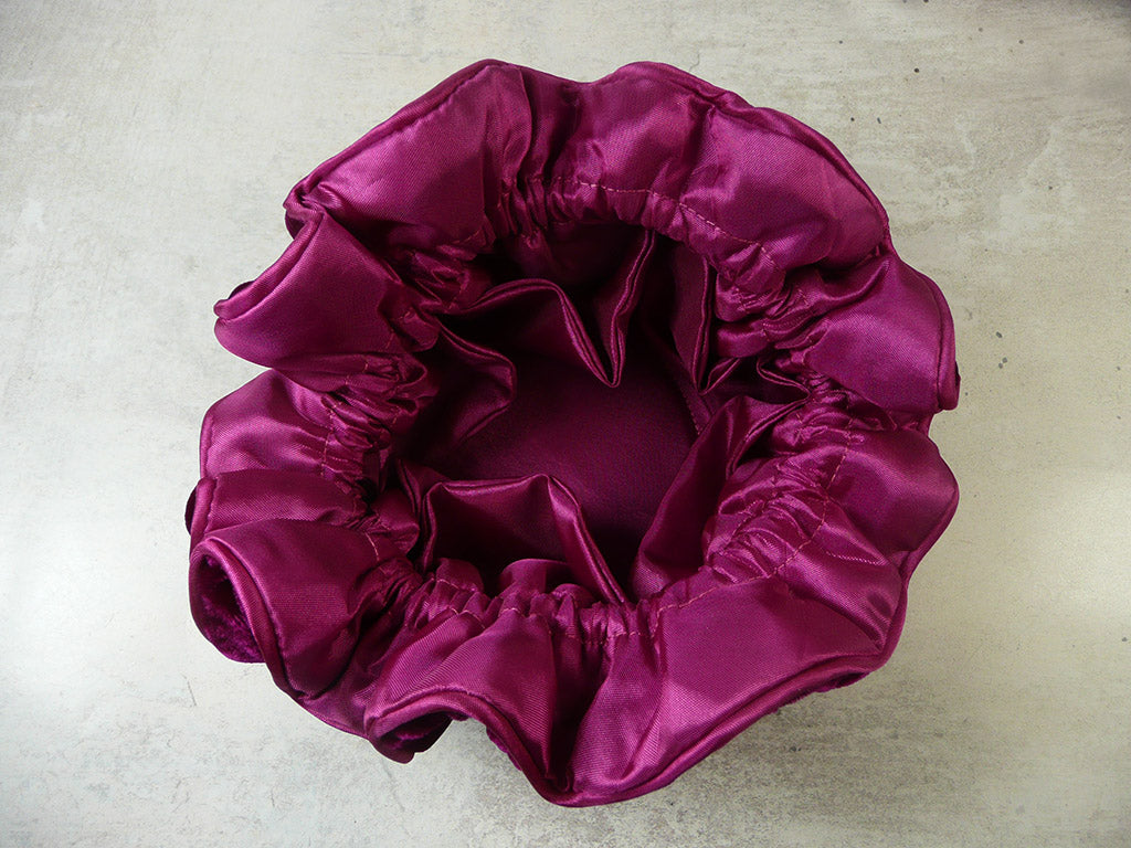 Velvet Jewellery Pouch - Cerise