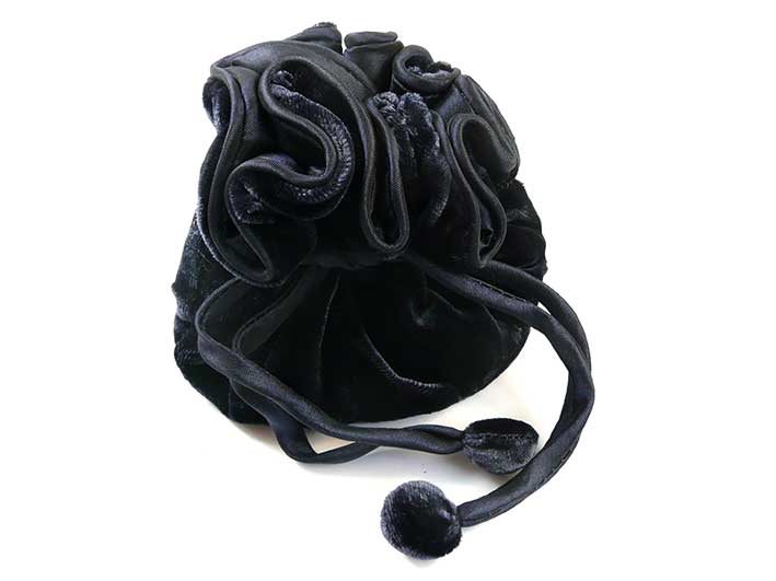 Velvet Jewellery Pouch - Navy