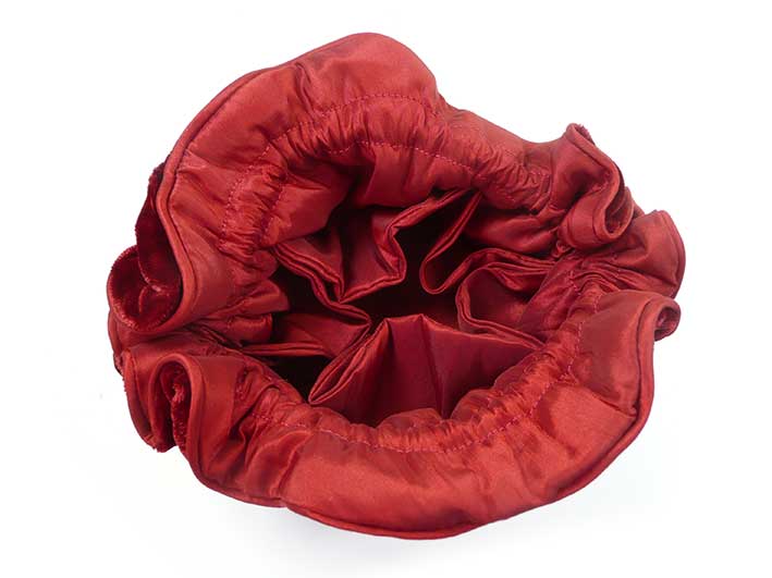 Velvet Jewellery Pouch - Red