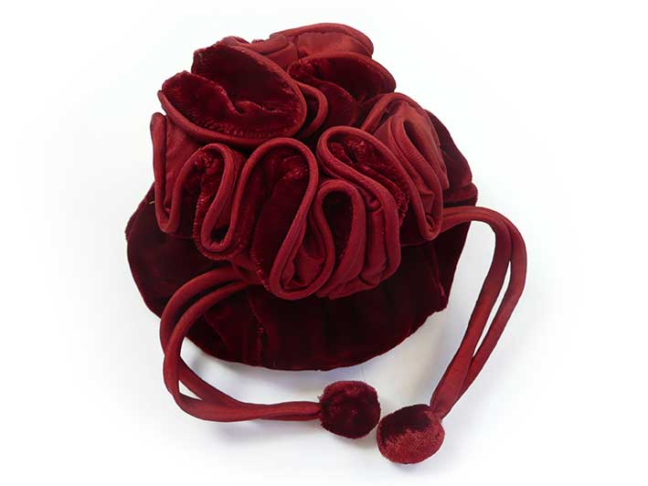 Velvet Jewellery Pouch - Red