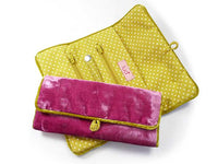 Velvet Jewellery Roll - Pink
