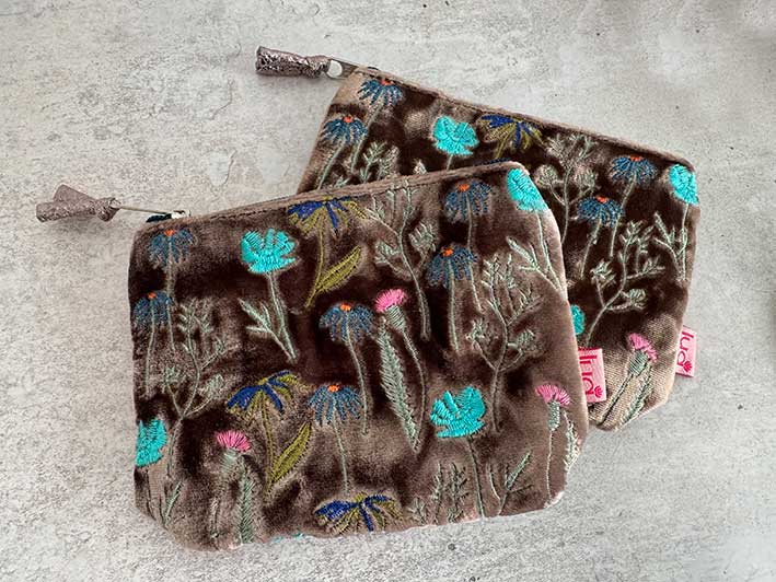 Velvet Purse - Meadow Small