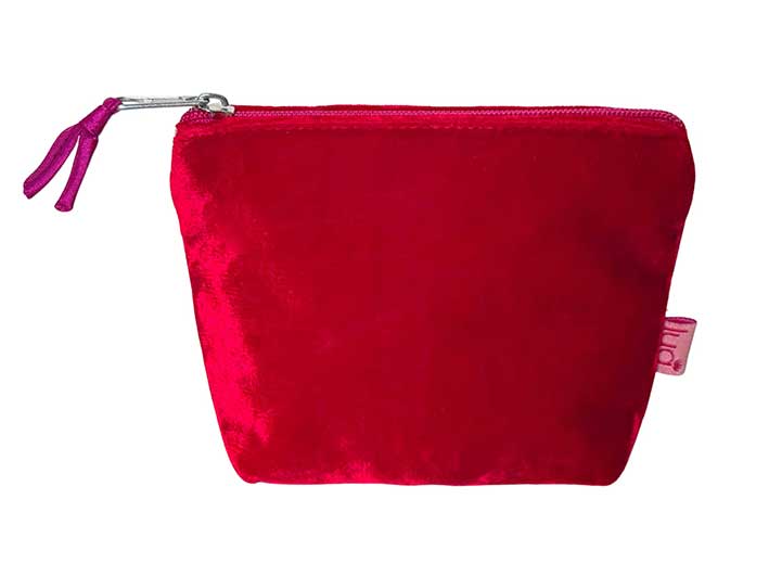 Velvet Purse - Red Small