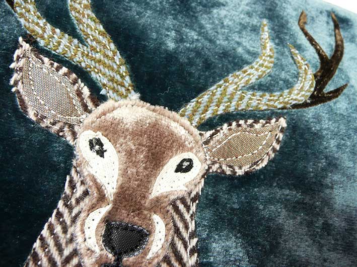 Velvet Purse - Stag Teal
