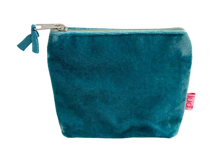 Velvet Purse - Teal Small