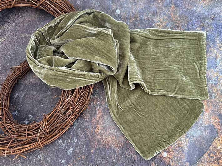 Velvet Scarf - Fennel