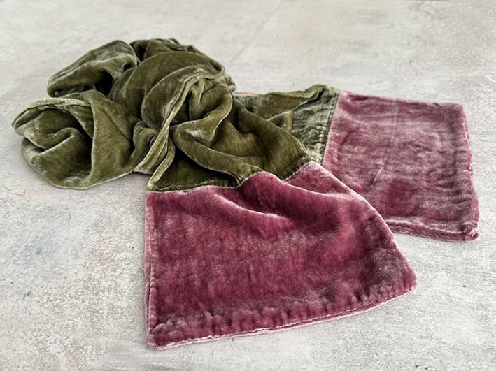 Velvet Scarf - Fennel and Rose